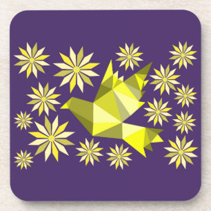 FLOWER BIRD  COASTER