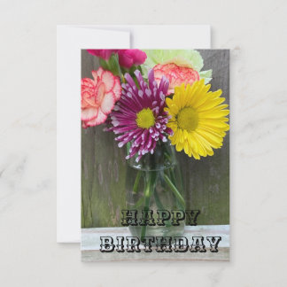 Flower Birthday card