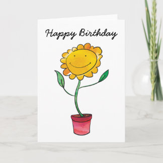 Flower Birthday Card