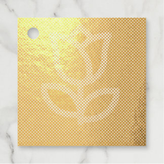 FLOWER BLOCK PATTERN FAVOUR TAGS