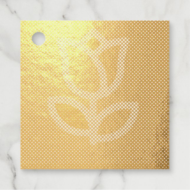 FLOWER BLOCK PATTERN FAVOUR TAGS (Front)
