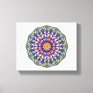 Flower bloom Mandala Canvas Print