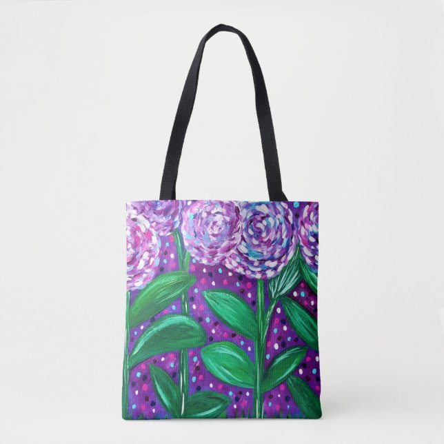 Flower Blooms Tote Bag (Front)