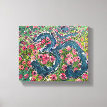 Flower Blossom - Om Canvas Painting