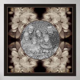 Flower Blossoms Abstract Add Your Photo Poster