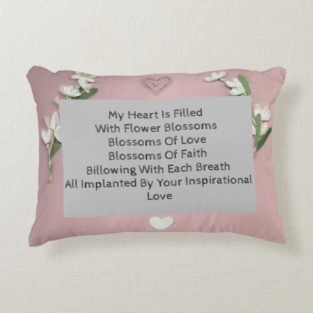 Flower Blossoms Accent Pillow (Front)