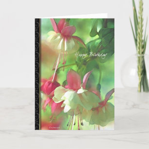 Flower Blossoms floral Birthday card