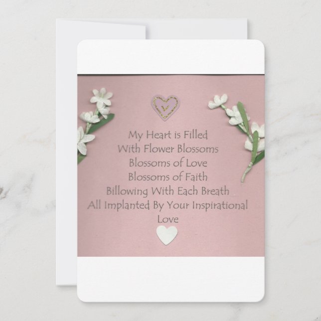 Flower Blossoms Greeting Card (Front)