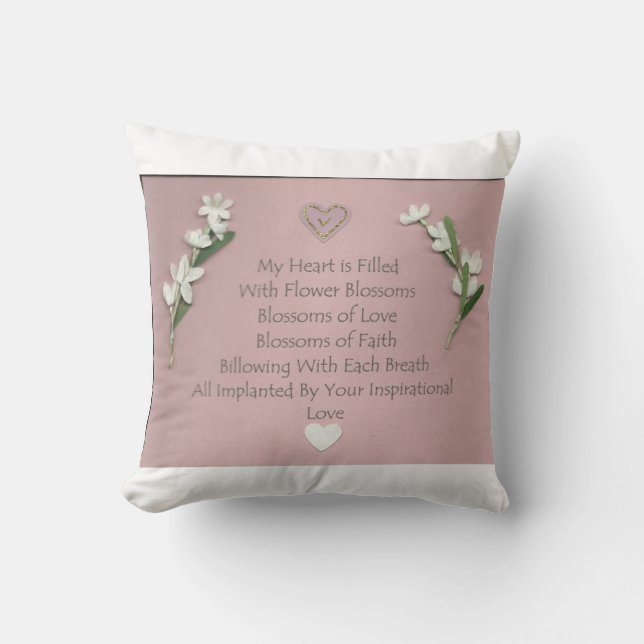 Flower Blossoms Pillow (Front)