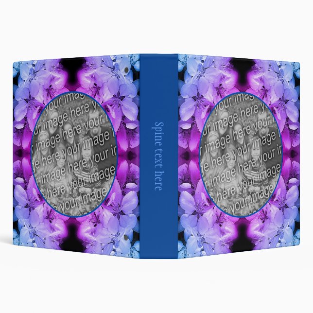 Flower Blossoms Tinted Create Your Own Photo Binder (Background)