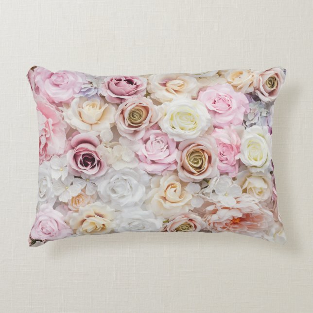 Flower Bouquet  Accent Pillow (Front)