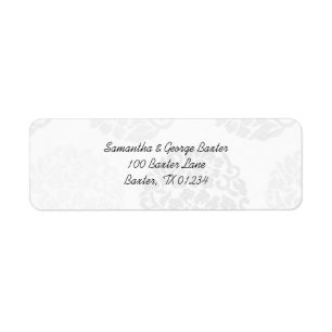 Flower Bouquet Address Label Stickers