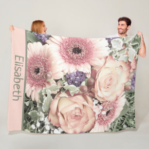 flower, bouquet, floral, beautiful, decoration, fl fleece blanket