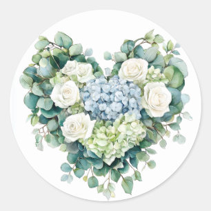 Flower bouquet in heart shape for Stickers