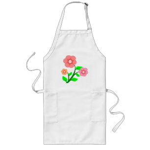 FLOWER BOUQUET LONG APRON