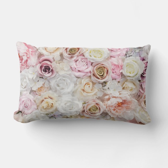 Flower Bouquet  Lumbar Pillow (Front)