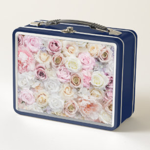 Flower Bouquet Metal Lunch Box