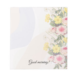 flower bouquet  notepad