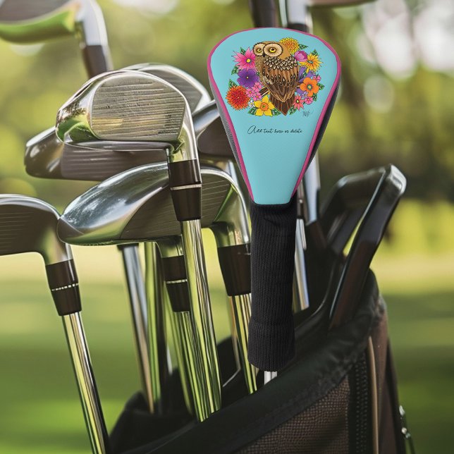 Flower Bouquet Owl Golf Head Cover (Creator Uploaded)