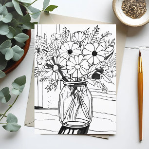 Flower Bouquet Postcard