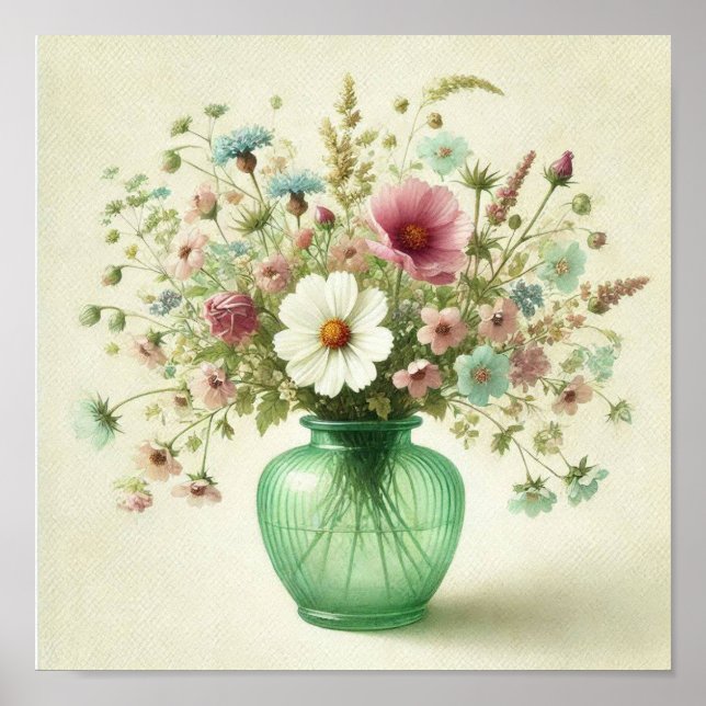 flower bouquet poster (Front)