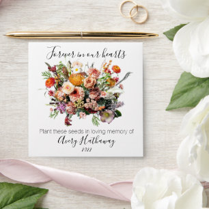 Flower Bouquet Seed Packet Memorial & Funeral Envelope