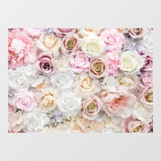 Flower Bouquet  Window Cling (Sheet)