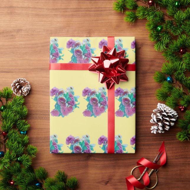 flower bouquet Wrapping Paper (Holiday Gift)