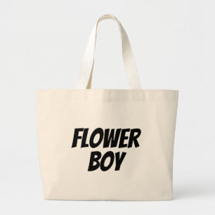 Flower Boy Large Tote Bag