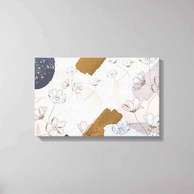 Flower Branch Corolla I Canvas Print (Front)