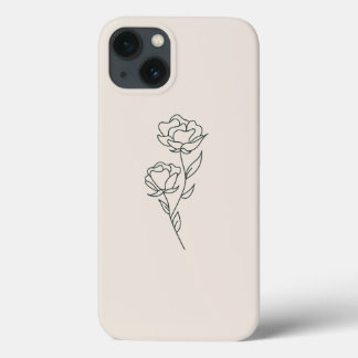 Flower Branch Outline Phone Case