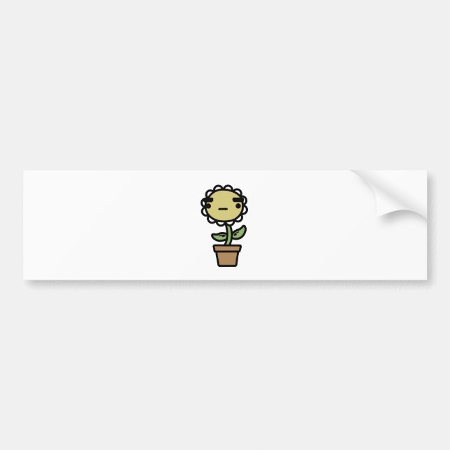 Flower Bumper Sticker (Front)