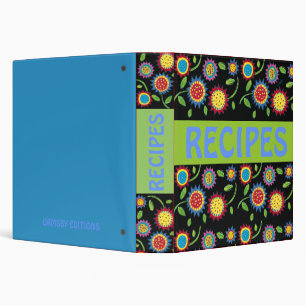 Flower Burst recipes binder