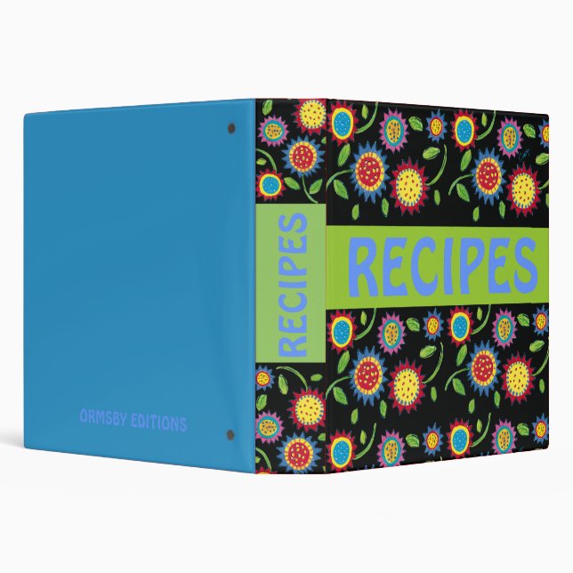 Flower Burst recipes binder (Background)