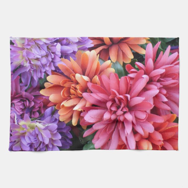 Flower Bursts Kitchen Towel (Horizontal)