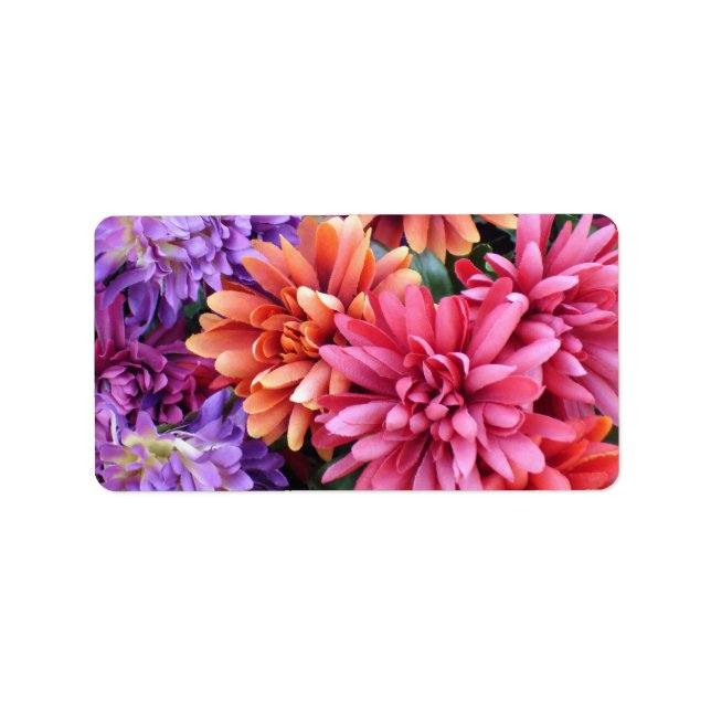 Flower Bursts Label (Front)