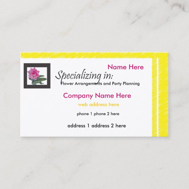 Flower Business Card (Front)