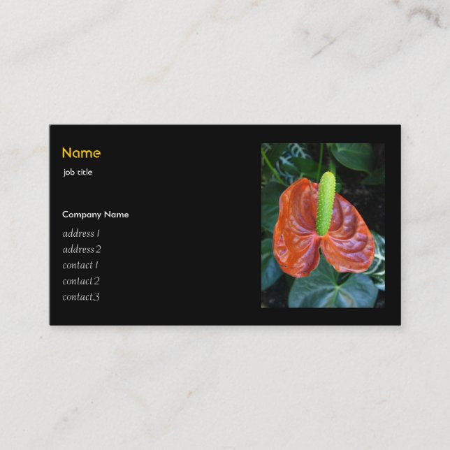 flower business card (Front)
