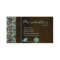 Flower Business Card Damask Blue Brown