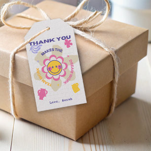 Flower Business Team Employee Colleague Thank You  Gift Tags