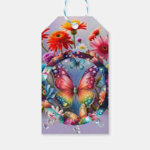 Flower Butterfly Gift Tags