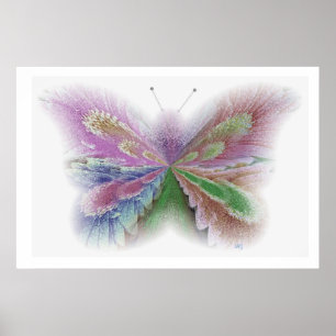 Flower Butterfly Poster