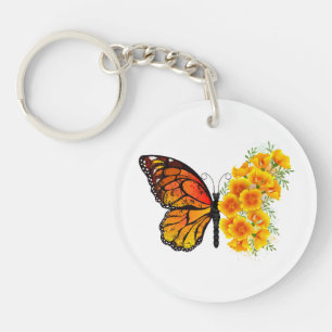 Flower Butterfly with Yellow California Poppy