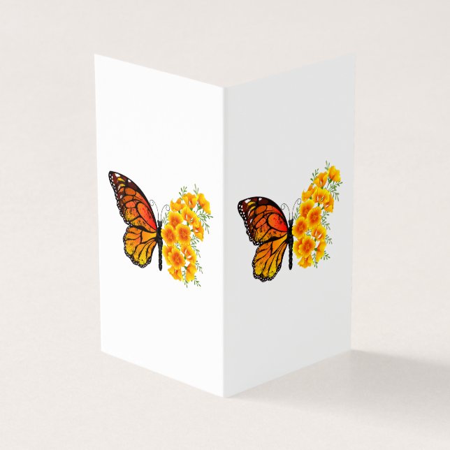 Flower Butterfly with Yellow California Poppy (Outside)