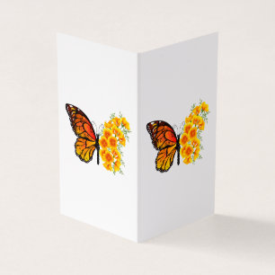 Flower Butterfly with Yellow California Poppy