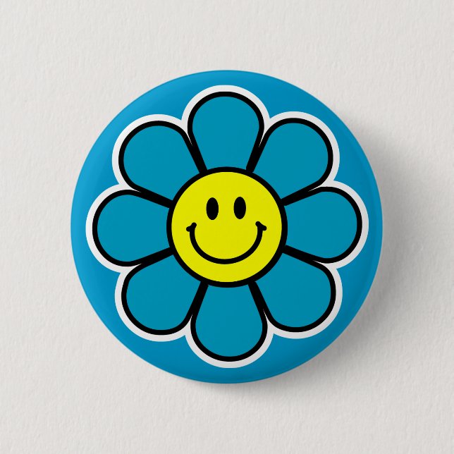 Flower Button (Blue) (Front)