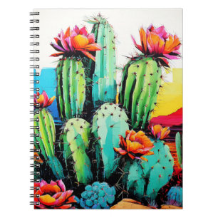 Flower Cactus Desert Art   Journal carnet