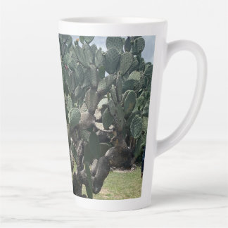 Flower Cactus Tall Latte Mug