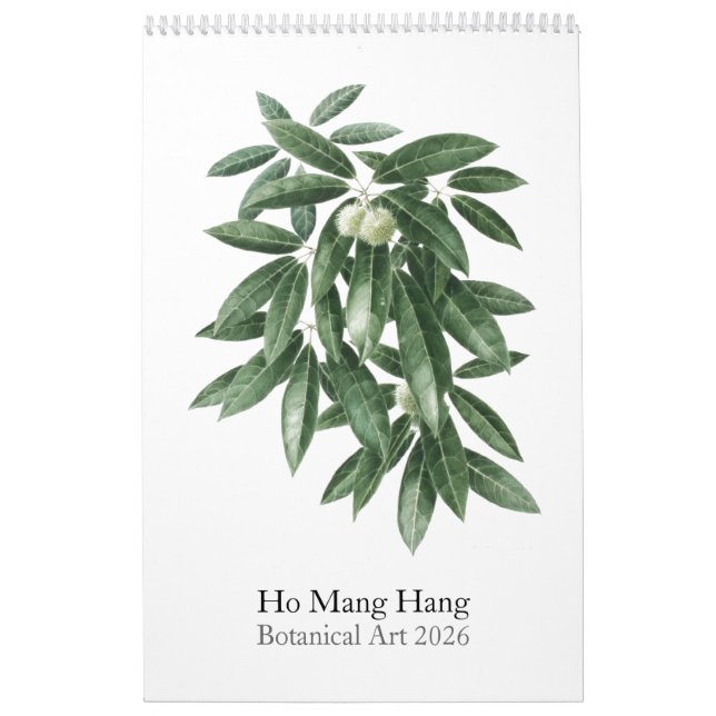 Flower calendar by Ho Mang Hang 2026 (Cover)