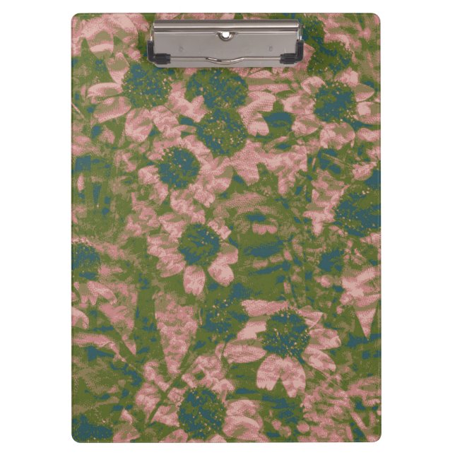 Flower camouflage pattern clipboard (Front)